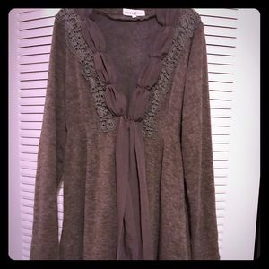 Olive green coatigan